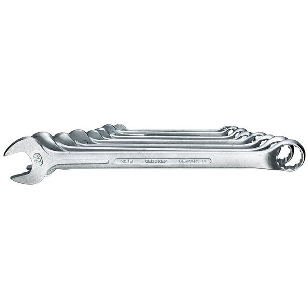 Combination Wrench Set, 8 pcs., 10-24mm, SAE or Metric: Metric, GEDORE, Mfr# 1 B-08